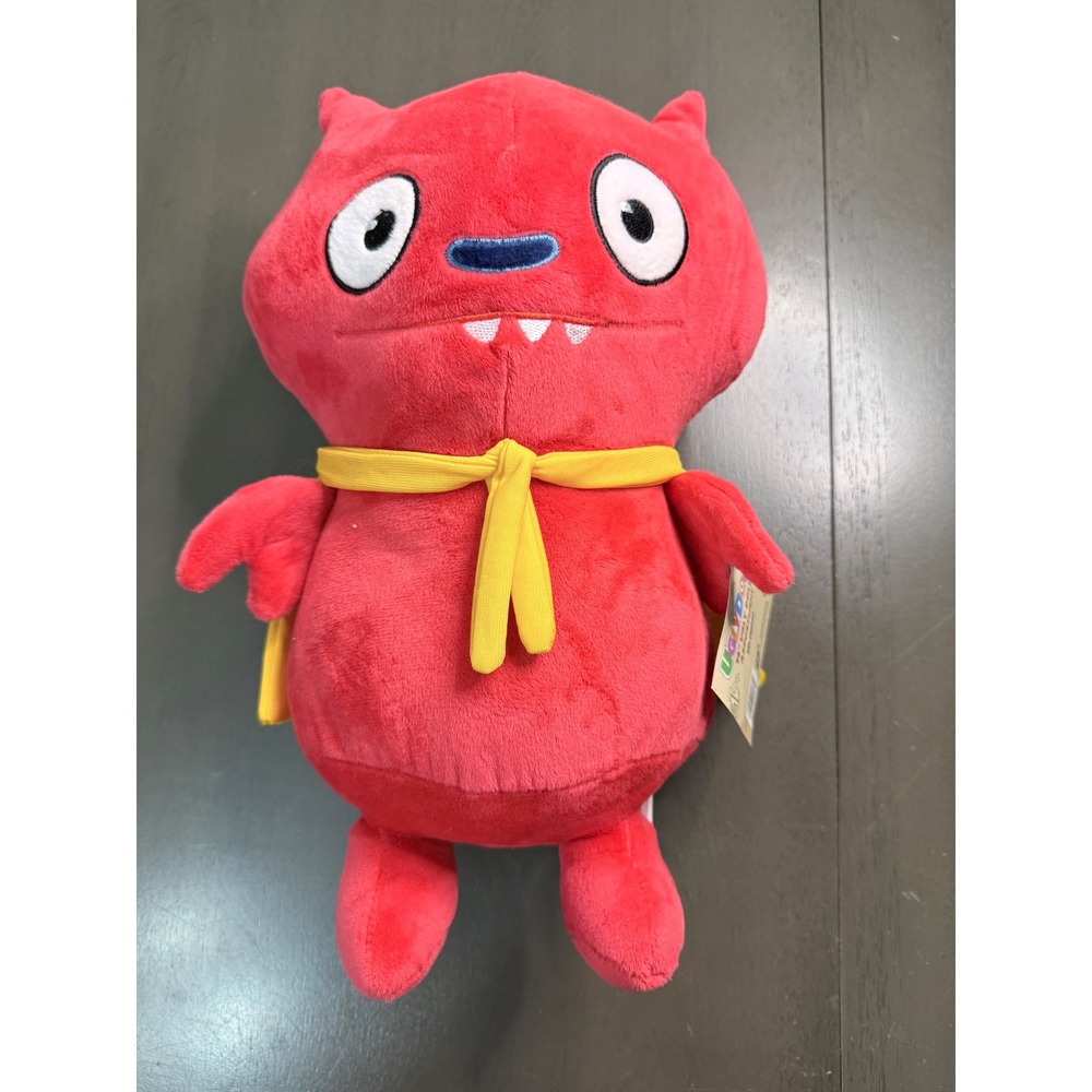UglyDolls Tray Plush 14 Inch Red Superhero with Yellow Cape UD-UGD40 NWT 2019
